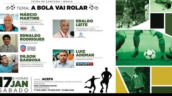 Imagem  1º Congresso Estadual de Cronistas Esportivos acontecerá em Feira de Santana