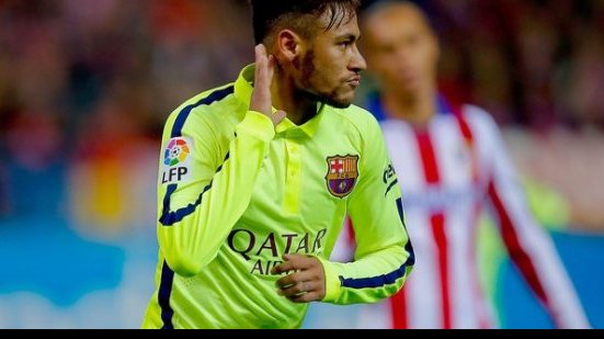 Imagem Com dois de Neymar, Barça vence o Atlético e vai à semi da Copa do Rei