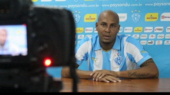 Imagem Apresentado no Paysandu, Caveirão elogia novo clube
