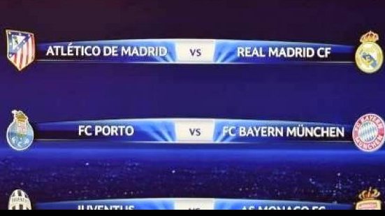 Imagem Real e Atlético de Madrid reeditam final nas quartas da Champions League
