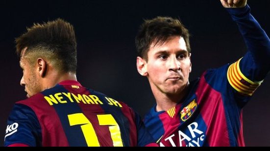 Imagem Com dois de Neymar, Barcelona bate PSG e é semifinalista da Liga dos Campeões