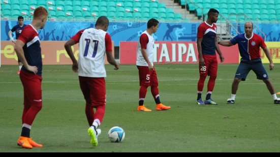 Imagem  Com treino na Arena, Bahia encerra preparação para enfrentar o Ceará