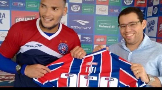 Imagem Titi alcança 250 jogos pelo Bahia, entra para história do clube e realiza sonho