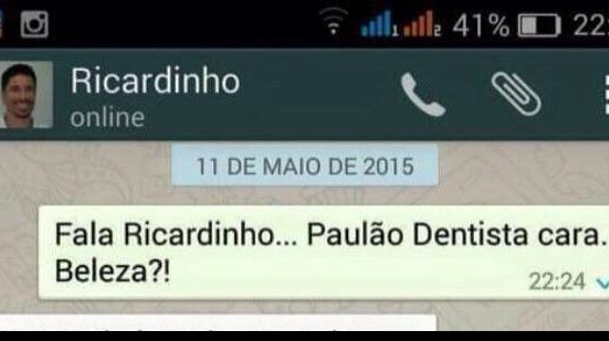 Imagem Em suposta conversa de Whatsapp, Ricardinho confirma ida para o Vitória