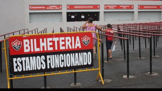 Imagem Vitória continua venda de ingressos para partida contra o ASA