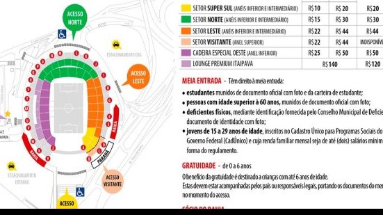 Imagem Bahia x Paraná: ingressos seguem à venda com preços regulares