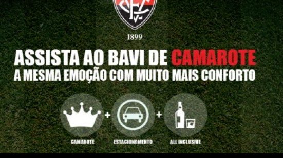 Imagem Vitória disponibiliza Camarote Lounge all inclusive para BAVI no valor de R$ 200