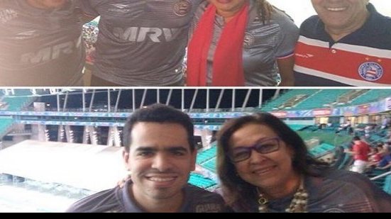 Imagem Presidente do Bahia recebe senadora e artistas na Arena: são pé quente