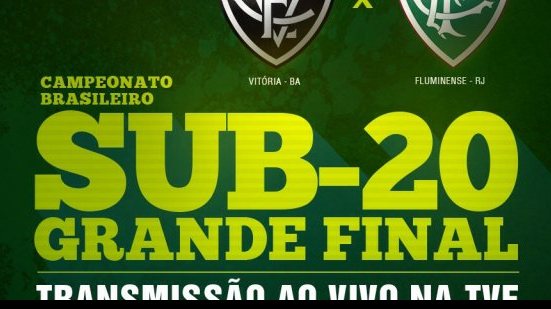 Imagem Final do Campeonato Brasileiro sub-20 vai ser transmitida ao vivo na TVE Bahia