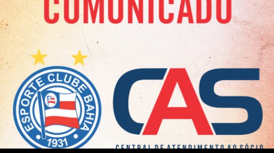 Imagem Bahia anuncia mudança do CAS para a Arena Fonte Nova