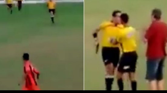 Imagem Vídeo: árbitro saca arma e coloca jogadores para correr em Minas Gerais
