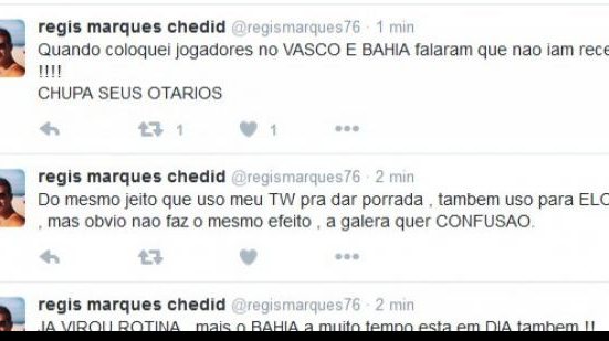 Imagem Empresário de Maxi e Pittoni elogia salários em dia no Bahia e dispara: CHUPA