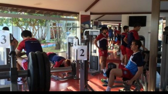 Imagem Bahia se reapresenta e jogadores treinam na academia