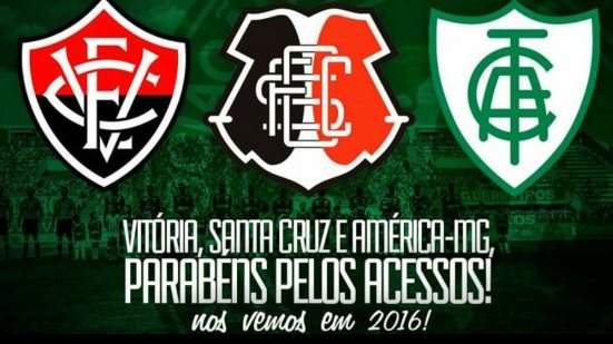 Imagem Chapecoense parabeniza Vitória, América-MG e Santa Cruz pelo acesso à Série A