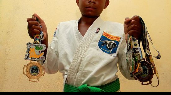 Imagem Projeto de Karatê transforma vida de garoto em Salvador