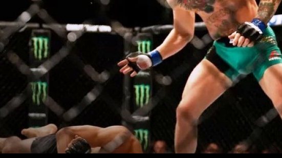 Imagem Em poucos segundos, Conor McGregor acaba com reinado de José Aldo no UFC