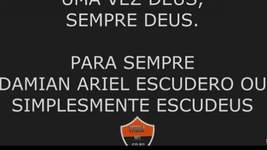 Imagem Torcedores do Vitória fazem vídeo de agradecimento para Escudero