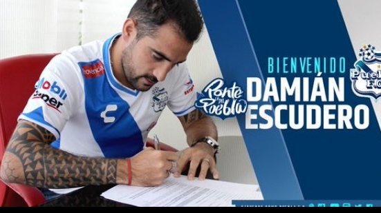 Imagem Escudero assina contrato e é oficializado pelo Puebla (MEX)