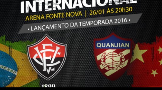 Imagem Vitória anuncia lançamento de uniforme e ações em amistoso com time chinês