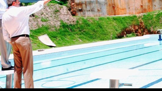Imagem Centro Olímpico de Natação avança na fase final de testes das piscinas