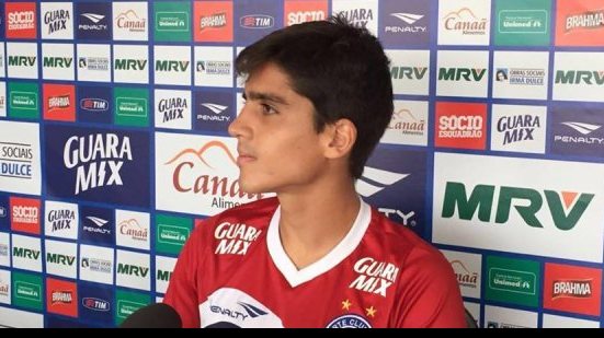 Imagem Com mais liberdade para jogar, Gustavo Blanco promete evolução no Bahia