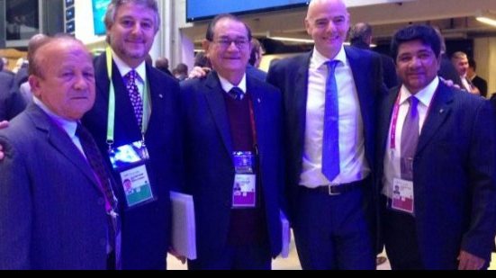 Imagem Presidente da FBF participa de congresso que elegeu novo presidente da FIFA