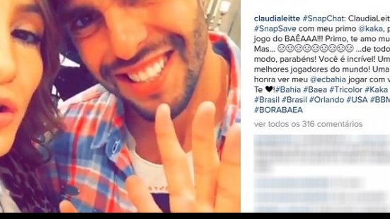 Imagem Zoeira sem fim: Kaká tira sarro de Cláudia Leitte após derrota do Bahia nos EUA