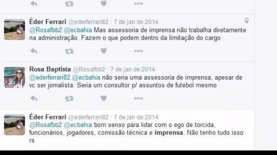Imagem O Mundo dá voltas: Há dois anos, gerente dizia não querer trabalhar no Bahia 