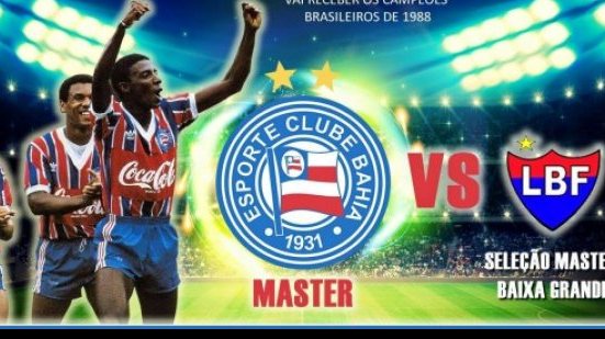 Imagem Times sub-17 e master do Bahia realizam amistosos no interior neste domingo