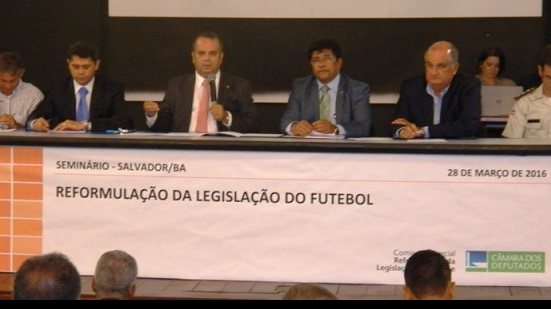 Imagem Presidente da FBF defende alterações em legislação do futebol durante Seminário