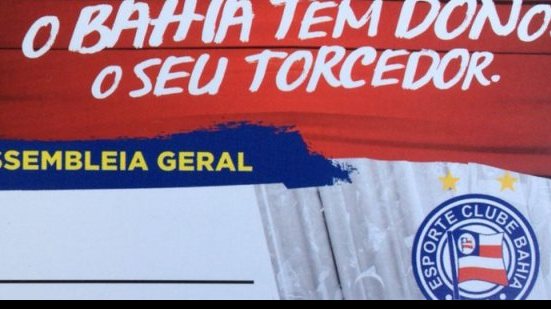 Imagem Bahia divulga lista de sócios aptos a participar de assembleias