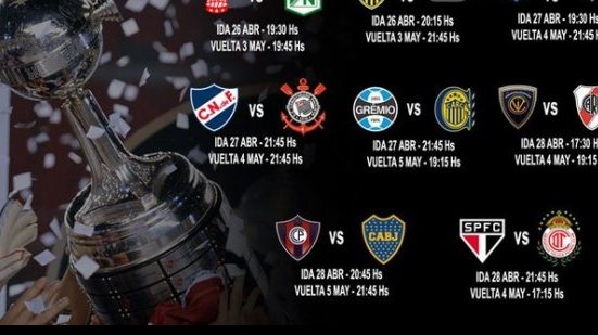 Imagem Brasileiros conhecem adversários das oitavas de final da Libertadores 
