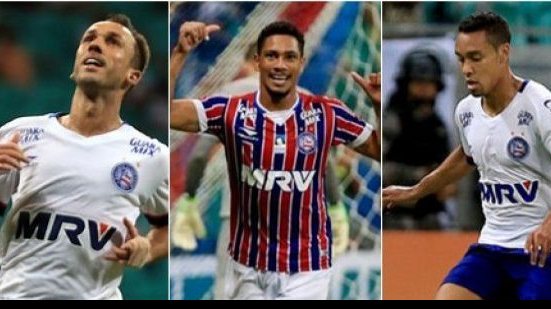 Imagem Torcida aponta que Thiago Ribeiro, Hernane e Edigar Jr seguem no ataque do Bahia