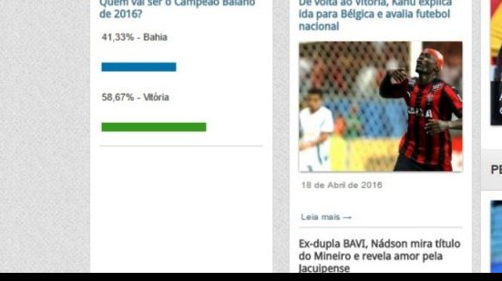 Imagem Maioria dos leitores do Galáticos Online acreditava no título do Vitória