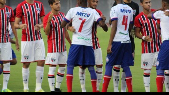 Imagem Bahia perde para o São Paulo na estreia do Brasileirão Sub-20
