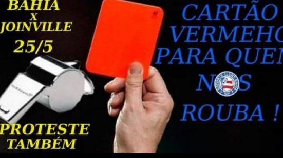 Imagem Torcida do Bahia fará protesto contra supostas arbitragens tendenciosas