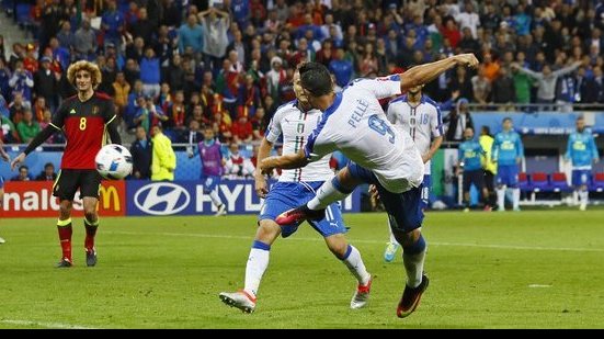 Imagem Eurocopa: Itália vence Bélgica com direito a golaço