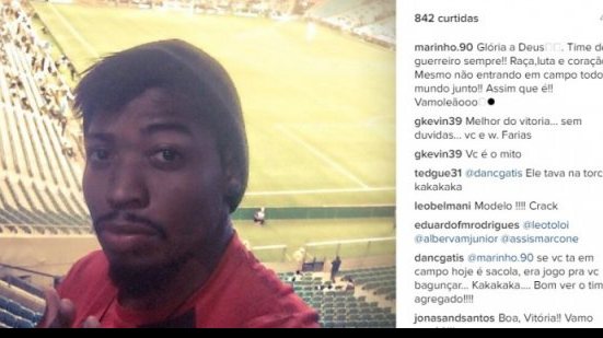 Imagem Marinho comemora vitória do Leão na Arena do Grêmio