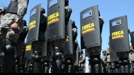 Imagem Convocados para a Olimpíada, agentes da Força Nacional protestam no Rio