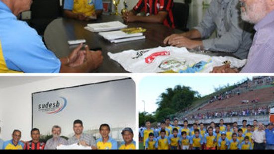 Imagem Equipe de Santarém visita Sudesb e agradece oportunidade na Copa 2 de Julho