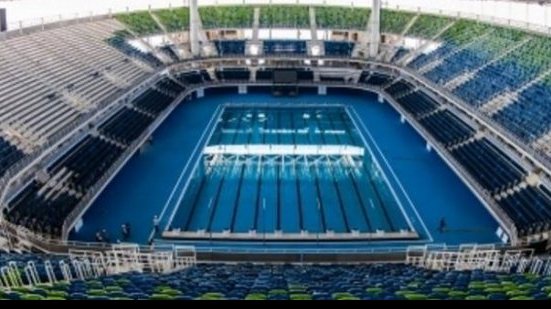 Imagem Provas de natação devem acontecer em arena abafada e com muito calor