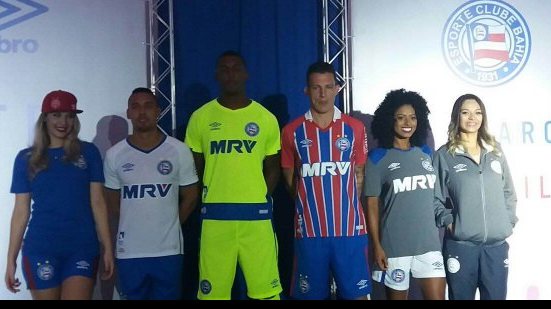 Imagem Bahia lança novos uniformes em evento em Salvador
