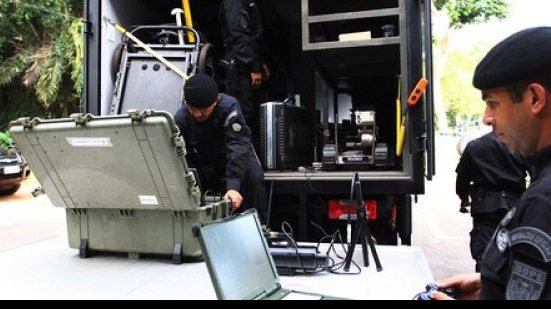 Imagem PM são treinados para primeiras respostas em caso de explosivos em jogos