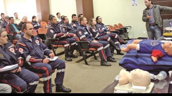 Imagem Médicos e enfermeiros do Samu recebem capacitação para a Olimpíada