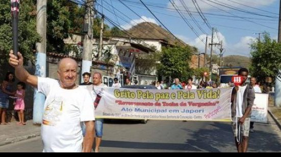 Imagem Revezamento da Tocha da Vergonha protesta contra violência na Baixada Fluminense