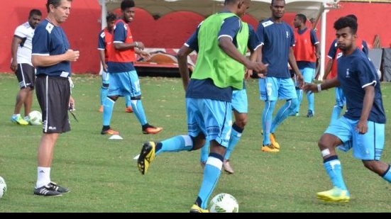 Imagem Antes da Alemanha, Seleção de Fiji treina no Barradão