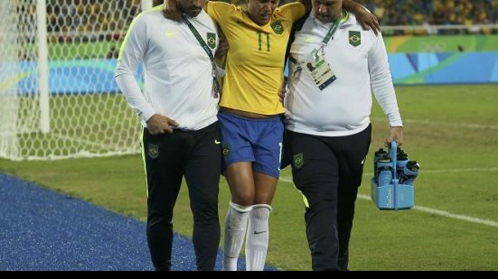 Imagem Exame aponta lesão e Cristiane pode ser cortada da seleção
