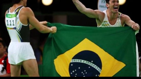 Imagem Diego Hypólito e Nory são prata e bronze no solo da ginástica artística