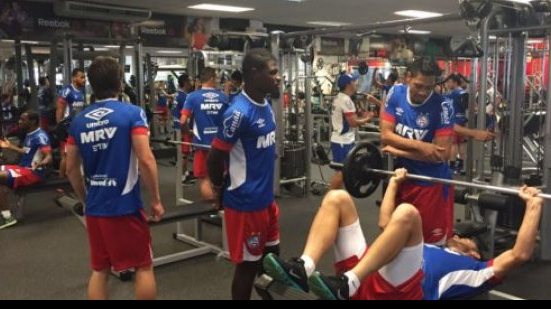 Imagem Trabalho em academia foi última atividade do Bahia antes de enfrentar o Paysandu
