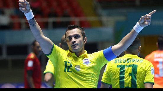 Imagem Brasil goleia no Mundial de Futsal; Falcão se torna maior artilheiro da história